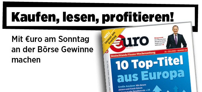 Jetzt immer freitags: Neue Ausgabe von €uro am Sonntag: 10 Top-Titel aus Europa Neue Ausgabe von €uro am Sonntag: 10 Top-Titel aus Europa | finanzen.net