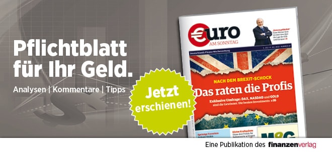 Hier steht alles drin!: Pflichtblatt für Ihr Geld: Neue €uro am Sonntag Pflichtblatt für Ihr Geld: Neue €uro am Sonntag | finanzen.net
