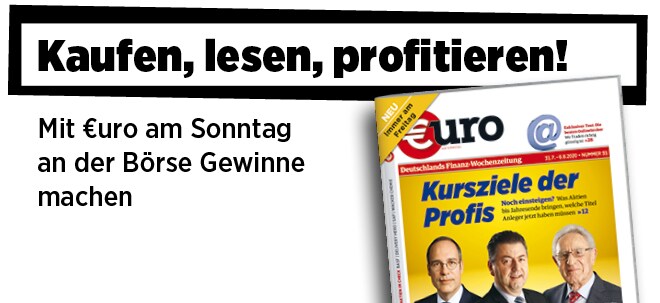 Jetzt immer freitags: Neue Ausgabe von €uro am Sonntag: Bei der Rekordrally noch einsteigen? Was die Profis sagen Neue Ausgabe von €uro am Sonntag: Bei der Rekordrally noch einsteigen? Was die Profis sagen | finanzen.net