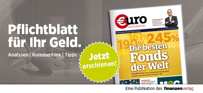 Pflichtblatt für Ihr Geld: Neue €uro am Sonntag | finanzen.net
