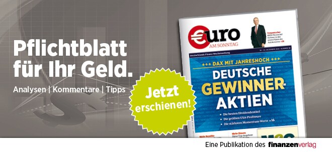 Pflichtblatt für Ihr Geld: Neue €uro am Sonntag | finanzen.net