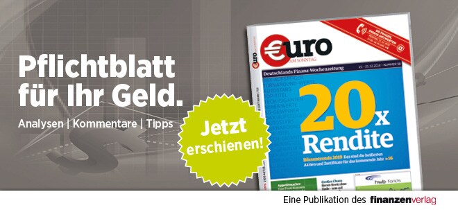 Pflichtblatt für Ihr Geld: Neue €uro am Sonntag | finanzen.net