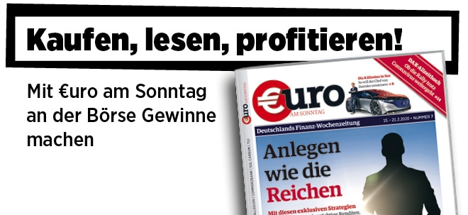 Hier steht alles drin!: Neue Ausgabe von €uro am Sonntag: Anlegen wie die Reichen - so erzielen auch Sie Traumrenditen Neue Ausgabe von €uro am Sonntag: Anlegen wie die Reichen - so erzielen auch Sie Traumrenditen | finanzen.net