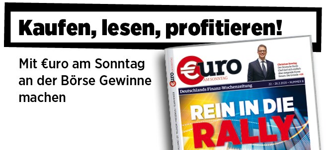 Hier steht alles drin!: Neue Ausgabe von €uro am Sonntag: Rein in die Rally! 9 Gewinner-Titel für jeden Risikotyp Neue Ausgabe von €uro am Sonntag: Rein in die Rally! 9 Gewinner-Titel für jeden Risikotyp | finanzen.net