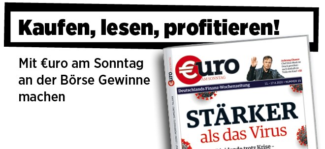 Hier steht alles drin!: Neue Ausgabe von €uro am Sonntag: Dividende trotz Krise - wer zahlen kann, wer nicht Neue Ausgabe von €uro am Sonntag: Dividende trotz Krise - wer zahlen kann, wer nicht | finanzen.net