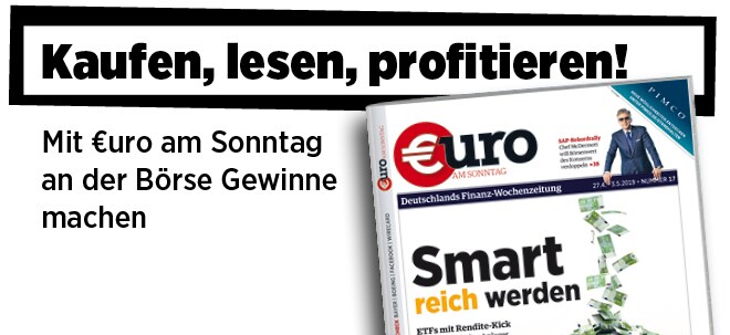 Hier steht alles drin!: Pflichtblatt für Ihr Geld: Neue €uro am Sonntag wieder im Handel Pflichtblatt für Ihr Geld: Neue €uro am Sonntag wieder im Handel | finanzen.net