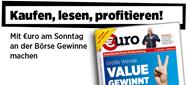Neue Ausgabe von €uro am Sonntag: Value gewinnt! 7 x Mega-Potenzial mit diesen Aktien und Fonds
