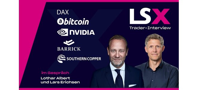 Trader-Interview mit Lars Erichsen: DAX, Bitcoin, Nvidia, Barrick Mining & Southern Copper