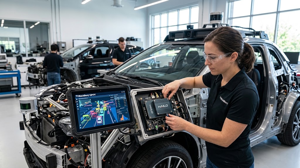 BlackBerry: Neue Kooperation mit Hailo verknüpft KI-Hardware mit QNX-Software, um Autos und Roboter sicherer zu machen