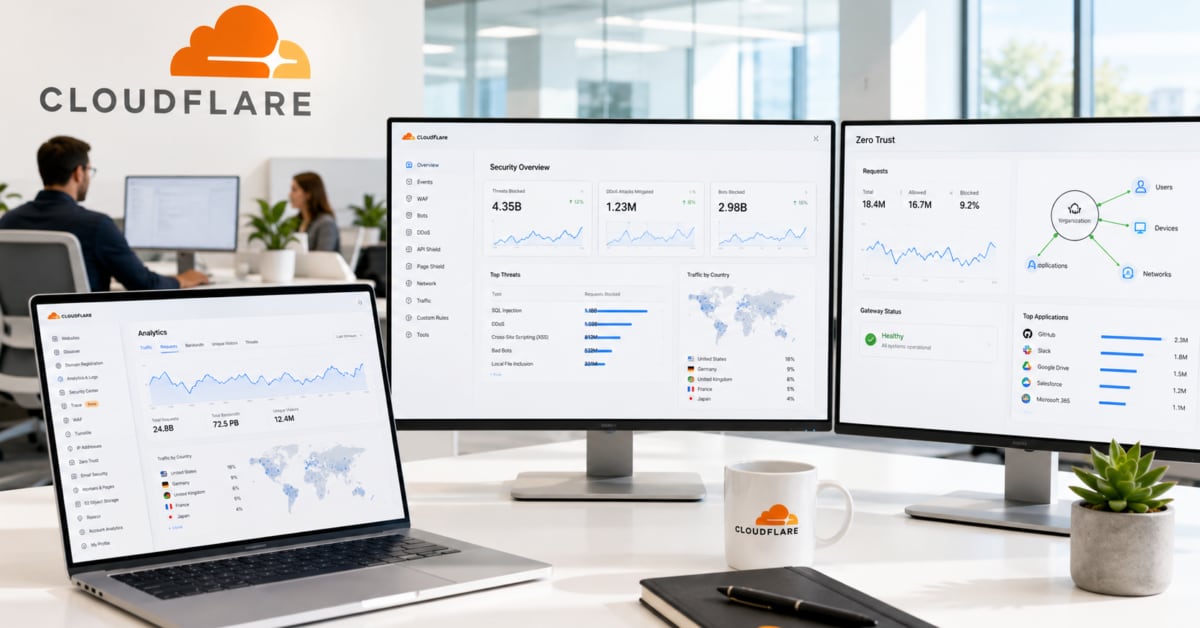 Die Netzarchitektur der Zukunft! 4.698 Großkunden vertrauen auf die Lösungen von Cloudflare!