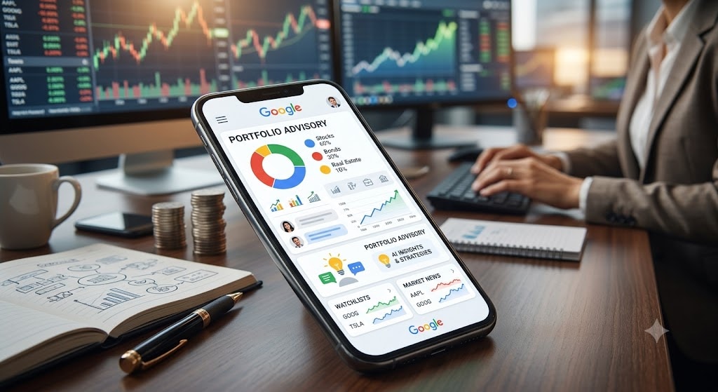 Google bringt Finanz-App auf Smartphones! Alphabet ordnet KI-Strike-Team mitten im Dow Jones Aufstieg neu!