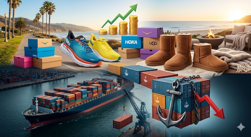 Schuhkonzern profitiert von HOKA und UGG! Deckers schlägt Erwartungen, doch Frachtkosten belasten!