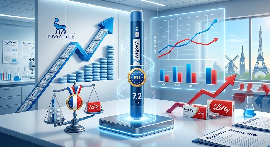 Novo Nordisk holt im GLP-1-Markt auf! EU-Zulassung für höher dosierten Wegovy-Pen erhalten!
