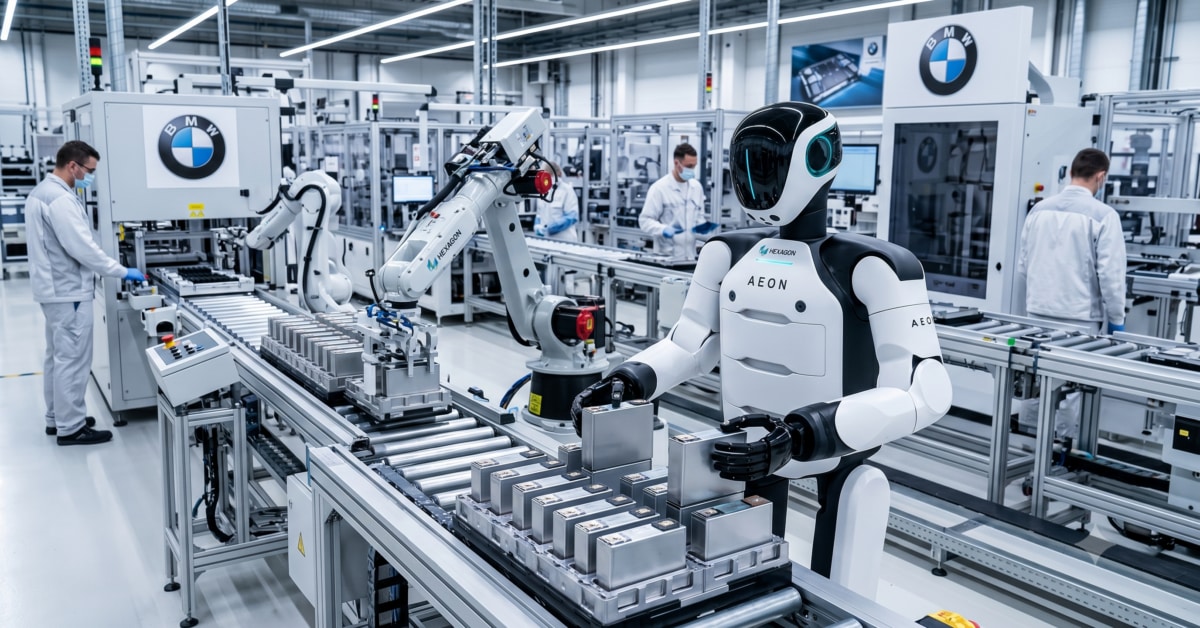 Hexagon: Der Humanoide AEON fertigt bei BMW mit. Wann ich die Aktie ins Depot nehmen würde.