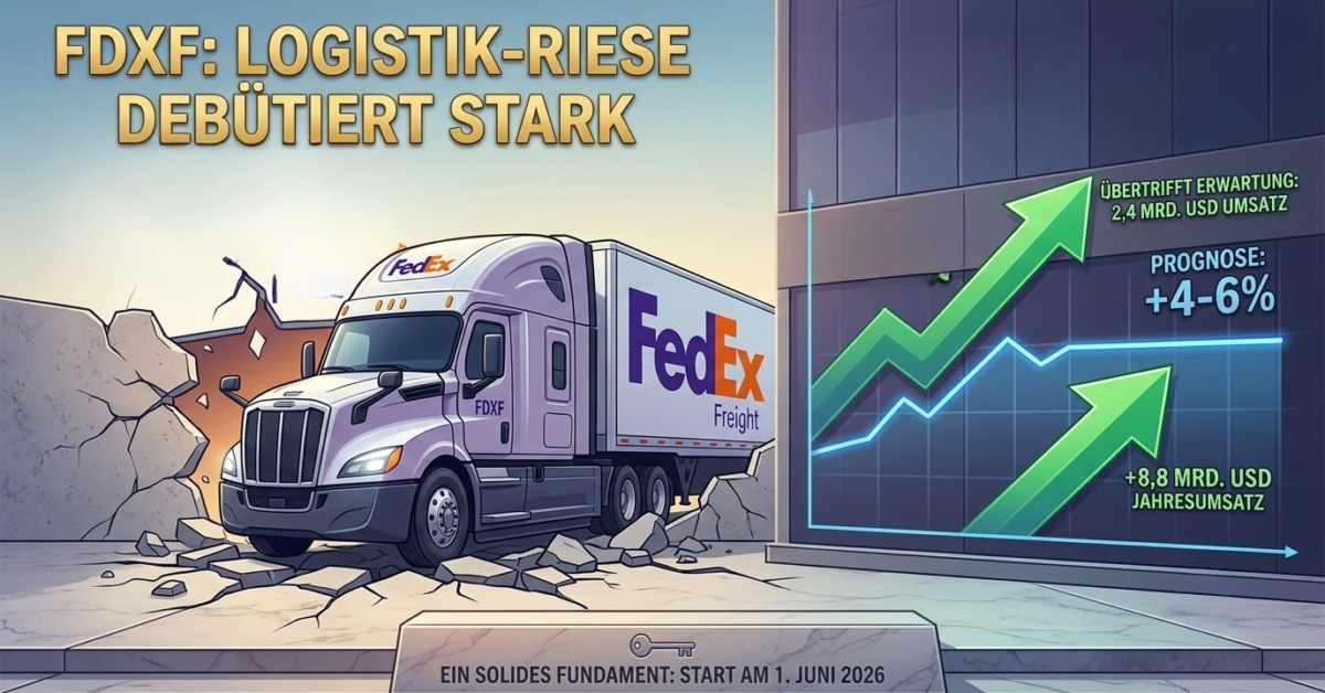 FedEx Freight – Frisch abgespaltener Logistik-Riese übertrifft im Debüt, doch die Aktie bleibt cool!