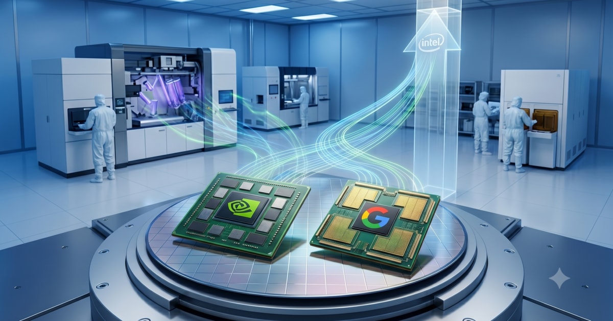 Intel zieht 9 % an - Google-Auftrag und Nvidia klopft an. Der Chipriese wird zum Foundry-Backup!