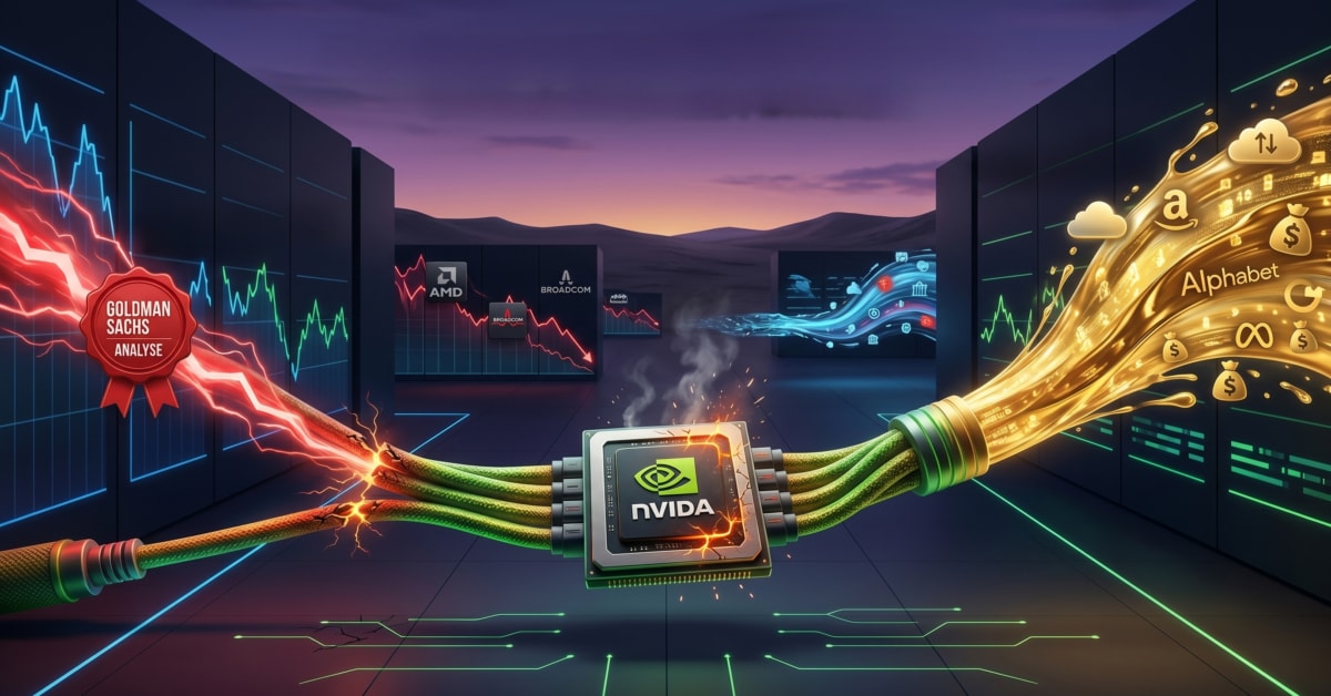 NVIDIA – KI-Börsenliebling gerät unter Druck: Goldman Sachs warnt vor Überhitzung im Milliardenmarkt für Künstliche Intelligenz!