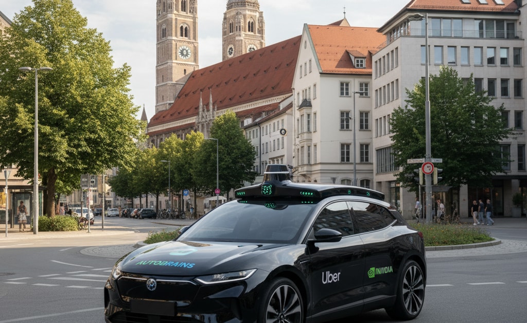 Uber, NVIDIA und Autobrains starten Robotaxi-Programm in München