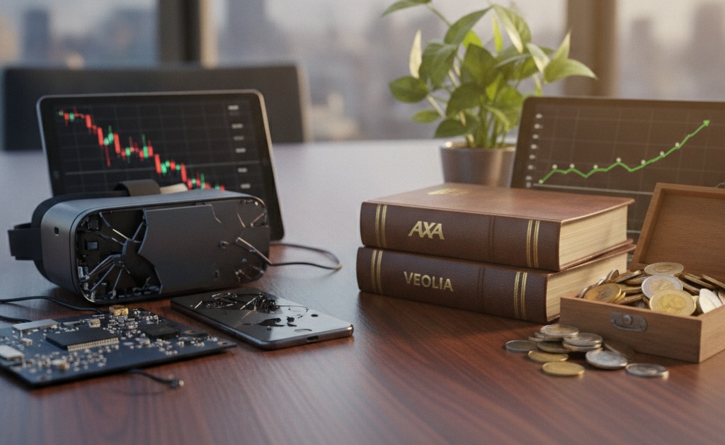 Tech-Aktien korrigieren, aber die Dividendenkracher Axa (Rendite 5,6 %) und Veolia (4,2 %) werden zu Favoriten. Diese Storys stecken dahinter!