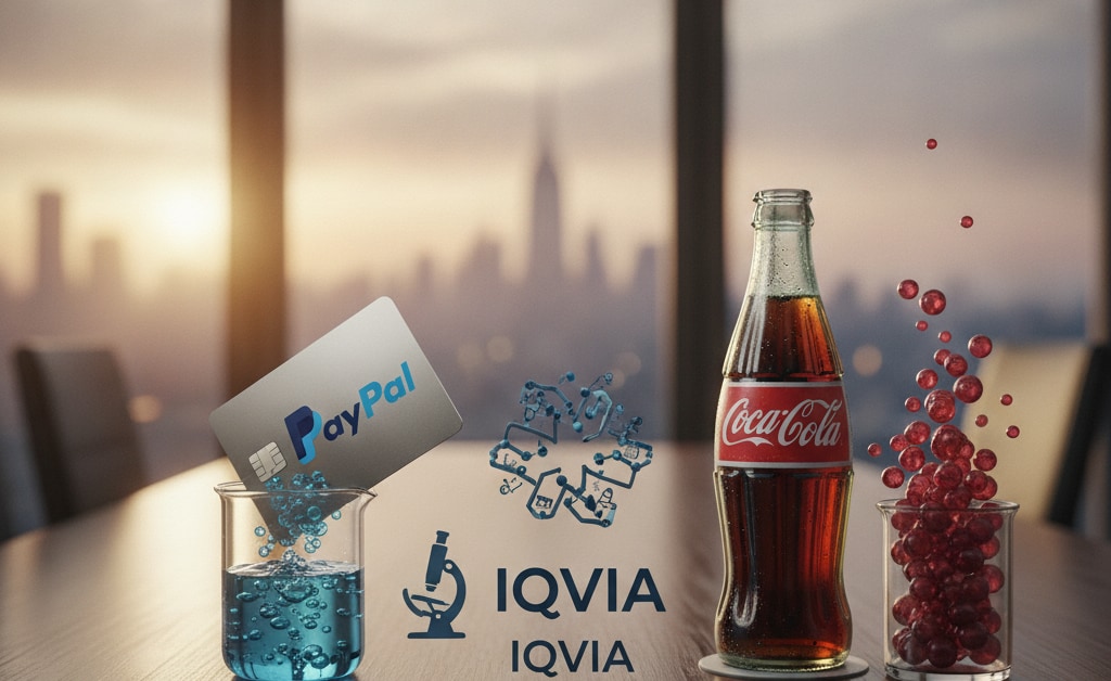 Stocks in Action USA: PayPal, IQVIA und Coca-Cola.