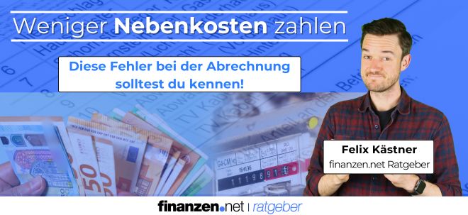 Geld sparen bei den Nebenkosten - so geht's | finanzen.net