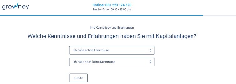 Growney Kontoeröffnung Kontoeröffnung bei Growney