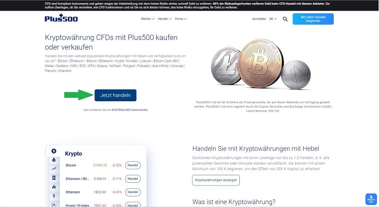 Kontoeröffnung bei Plus500 Plus500 Kontoeröffnung