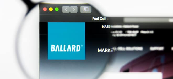 Ballard Power Aktie News: NASDAQ Comp. Aktie Ballard Power am Mittwochnachmittag fester