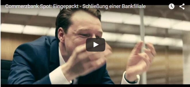 "Meine Bank ist weg": Commerzbank schießt in neuem Spot gegen Wettbewerber Commerzbank schießt in neuem Spot gegen Wettbewerber | finanzen.net