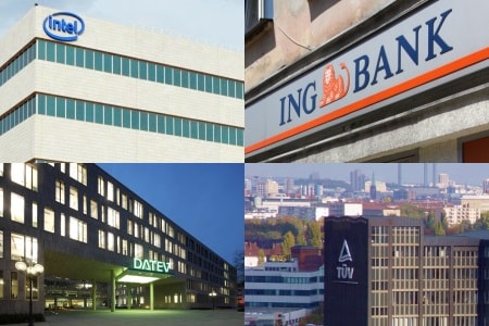 Intel GmbH / Intel Mobile Communications, DATEV eG, TÜV Rheinland, ING-DiBa AG