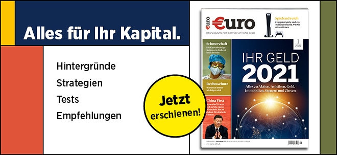 Neues €uro Magazin: IHR GELD 2021 - Alles zu Aktien, Anleihen, Gold, Immobilien, Steuern und Zinsen | finanzen.net