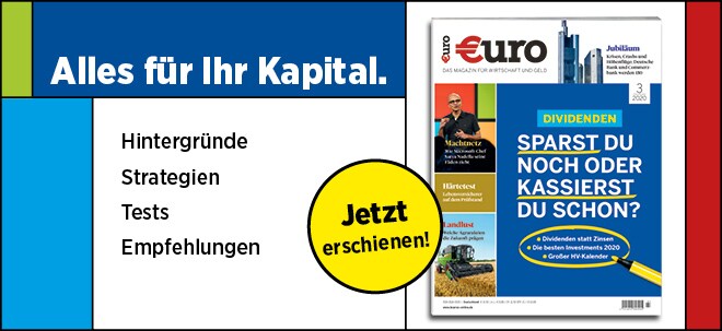 Jetzt im Handel!: Neues €uro Magazin: Dividenden - Sparst du noch oder kassierst du schon? Neues €uro Magazin: Dividenden - Sparst du noch oder kassierst du schon? | finanzen.net