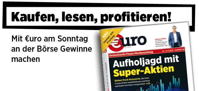 Jetzt immer freitags: Neue Ausgabe von €uro am Sonntag: Aufholjagd mit den sieben Super-Aktien Neue Ausgabe von €uro am Sonntag: Aufholjagd mit den sieben Super-Aktien | finanzen.net