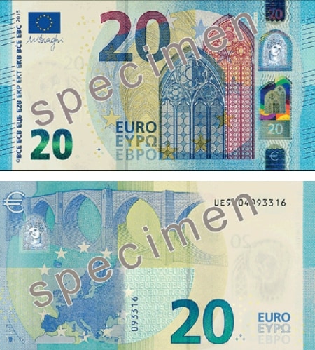 Nominiert: 20 Euro-Note aus Europa