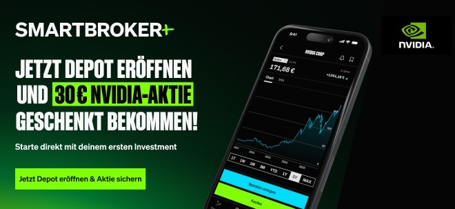 Eröffne dein Depot bei Smartbroker+ und starte mit einer NVIDIA-Aktie im Wert von 30 € ins Investieren.