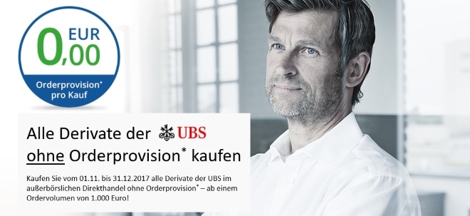 Rund 115.000 Anlage- und Hebelprodukte der UBS ohne Orderprovision* kaufen | finanzen.net