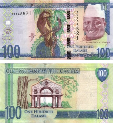 Nominiert: 100 Dalasi-Note aus Gambia