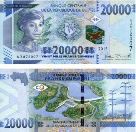 Nominiert: 20000 Guinea-Franc-Note aus Guinea