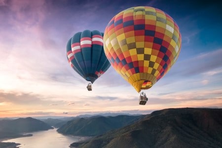 Heißluftballon-Steuer