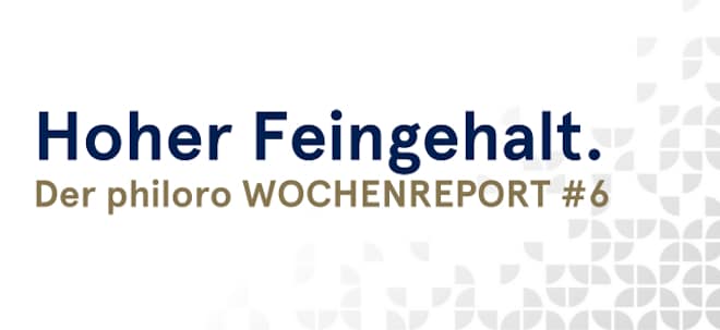 Hoher Feingehalt. Der philoro WOCHENREPORT: KW 26 | Gold im Wartemodus, Silber in Lauerstellung - und Platin mit Comeback-Garantie? Hoher Feingehalt. Der philoro WOCHENREPORT: KW 26 | Gold im Wartemodus, Silber in Lauerstellung - und Platin mit Comeback-Garantie? | finanzen.net