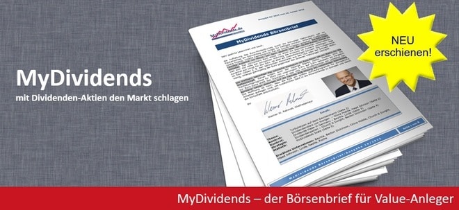 Neu erschienen: MyDividends: Dividendenperlen aus der zweiten Reihe MyDividends: Dividendenperlen aus der zweiten Reihe | finanzen.net