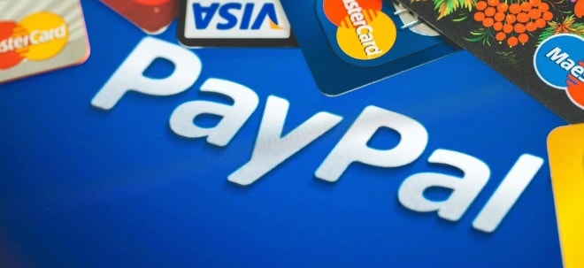 PayPal Aktie News: S&P 500 Aktie PayPal macht am Montagmittag Boden gut