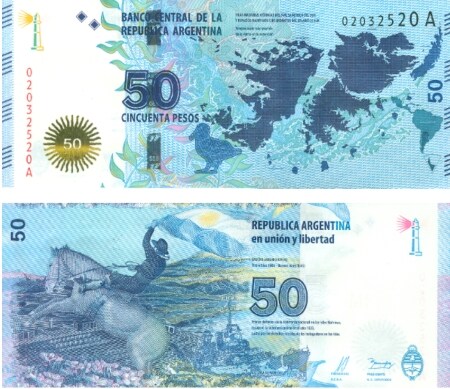 Nominiert: 50 Peso-Note aus Argentinien