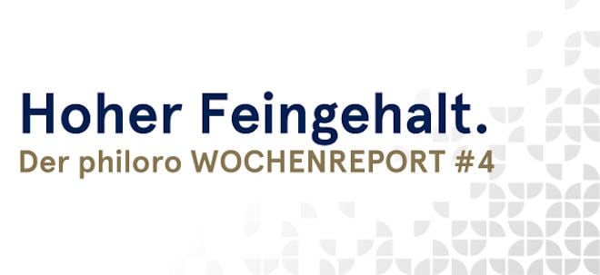 Hoher Feingehalt. Der philoro WOCHENREPORT: KW 20 Hoher Feingehalt. Der philoro WOCHENREPORT: KW 20 | finanzen.net