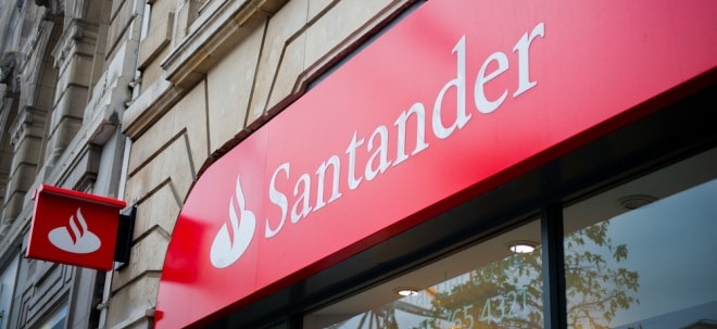 Rentable Santander-Investition?: EURO STOXX 50-Wert Santander-Aktie: So viel Gewinn hätte eine Investition in Santander von vor einem Jahr abgeworfen EURO STOXX 50-Wert Santander-Aktie: So viel Gewinn hätte eine Investition in Santander von vor einem Jahr abgeworfen | finanzen.net