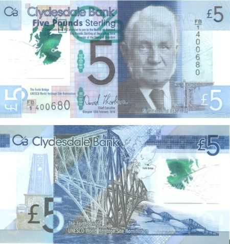 Nominiert: Fünf Pfund-Note aus Schottland