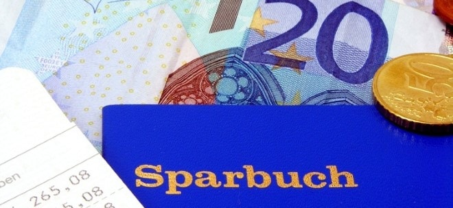 Inflation und Zinsflaute hält Deutsche nicht von kaum verzinsten Sparformen ab - Sparbuch weiter beliebt | finanzen.net