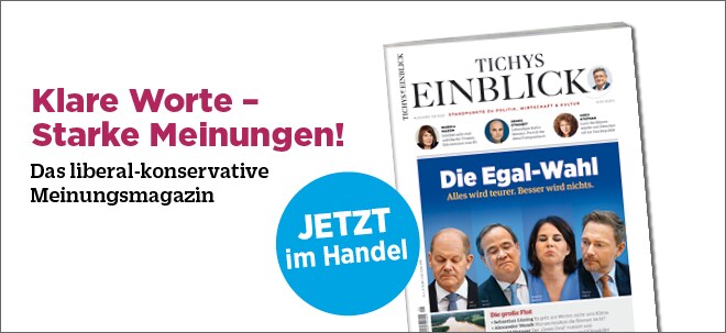 Tichys Einblick: Die Egal-Wahl - alles wird teurer, besser wird nichts!